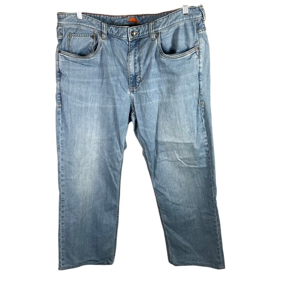Tommy Bahama Denim Jeans Mens Size 38 Relaxed Fit Light Wash Island Zone - Picture 1 of 14